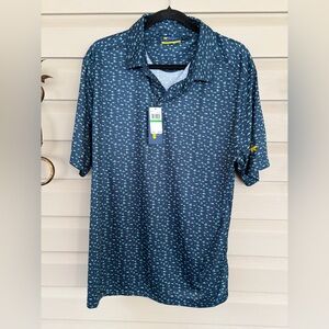 Men's Polo Shirt in Blue and Teal by Jack Nicklaus